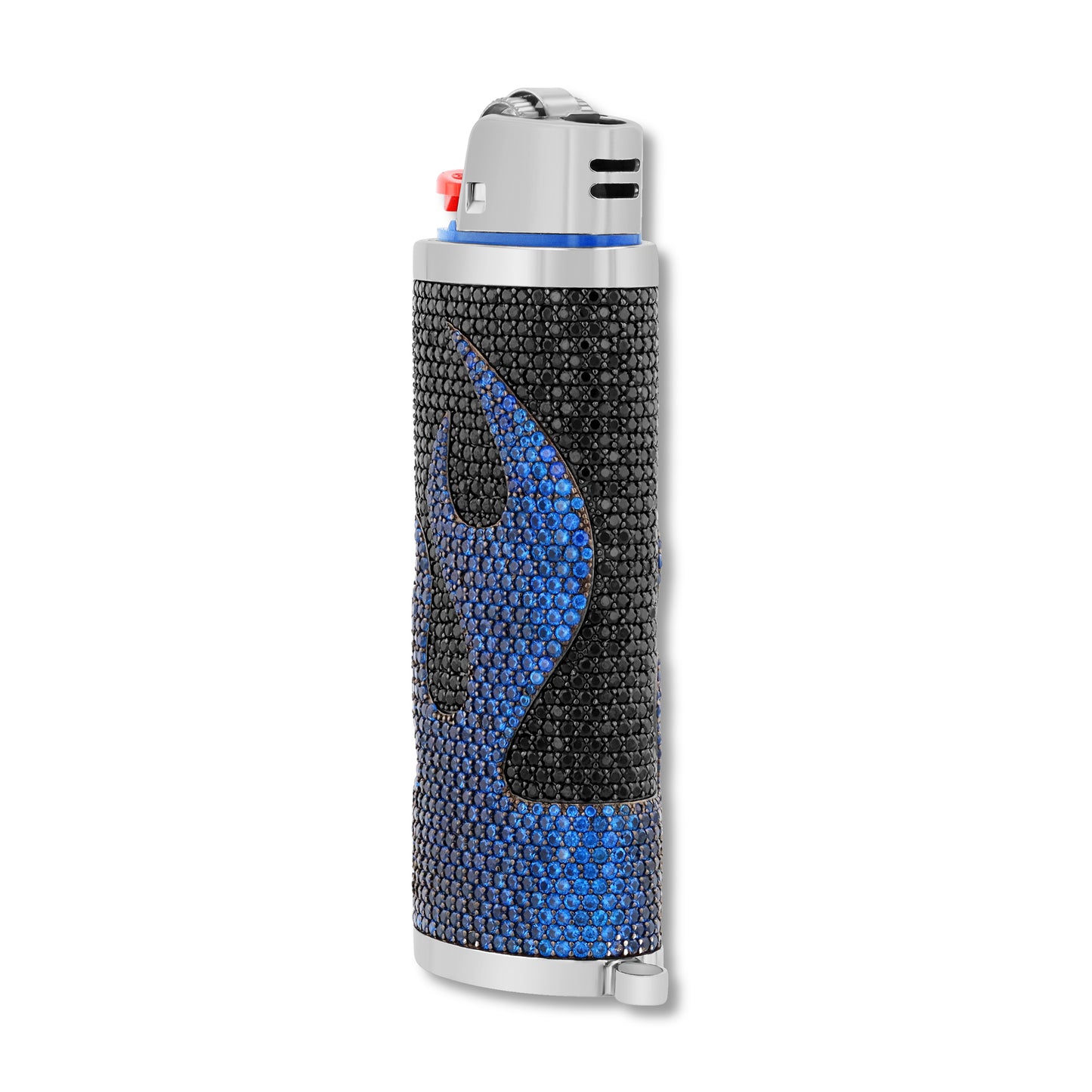Diamond Flame Lighter Case BLUE
