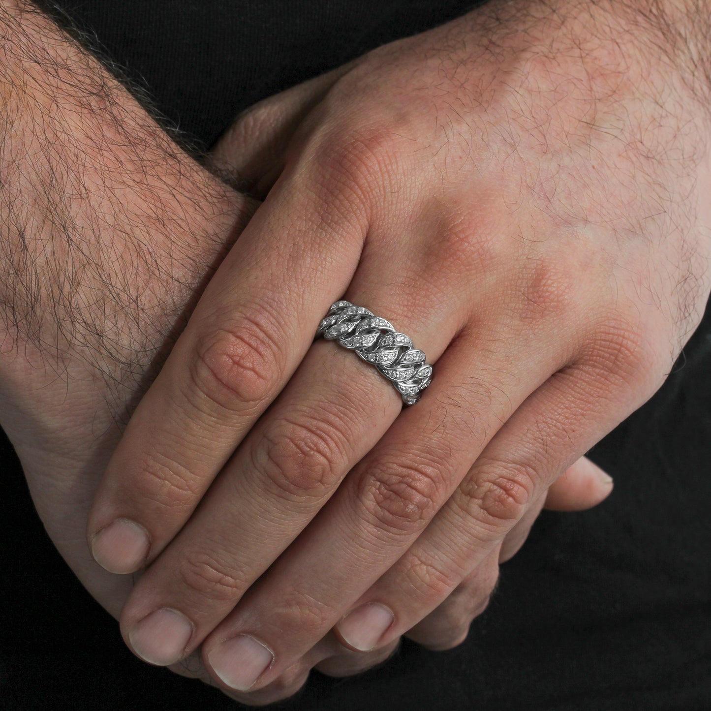 Diamond Cuban Ring
