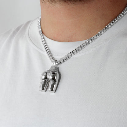 Diamond Cheek Peek Pendant